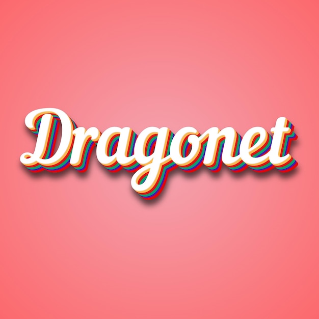 Photo l'effet de texte de dragonet photo image cool