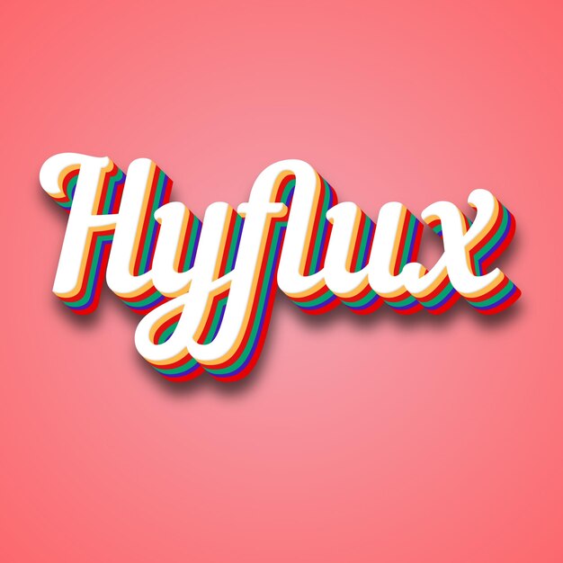 Photo effet de texte hyflux photo image cool