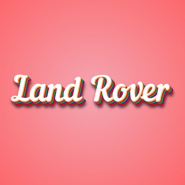 Photo l'effet texte de land rover photo image cool