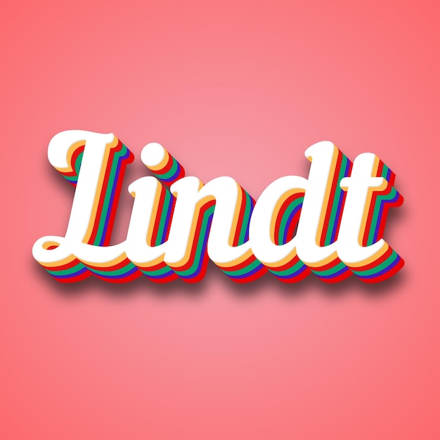 Photo l'effet de texte lindt photo image cool