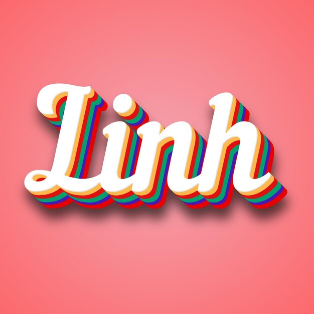 Photo l'effet de texte de linh photo image cool