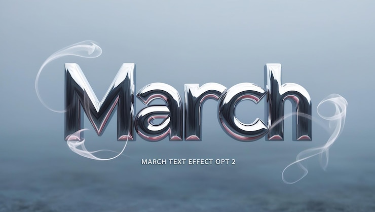 Photo effet de texte de mars opt 2