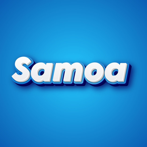 Effet de texte Samoa Gold JPG photo de carte de fond attrayante