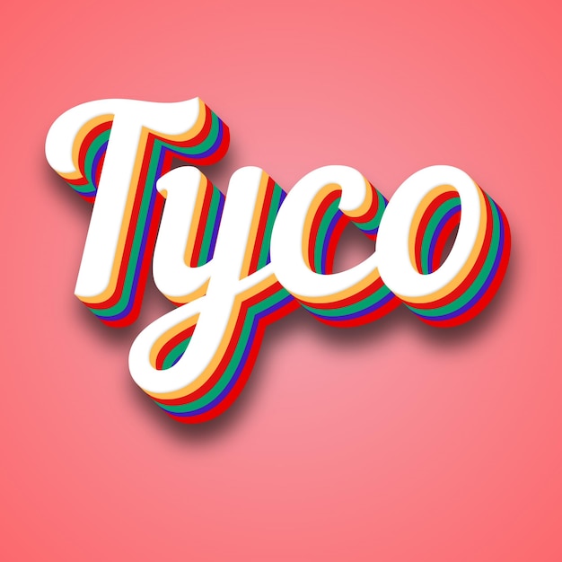 Effet de texte Tyco Photo image cool