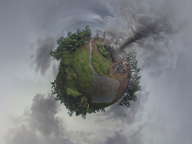 Photo effets météorologiques avec tornade