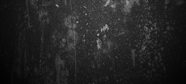 Effrayant noir grunge goth design horreur fond noir Effrayant murs sombres légèrement clair texture de ciment en béton noir pour le fond