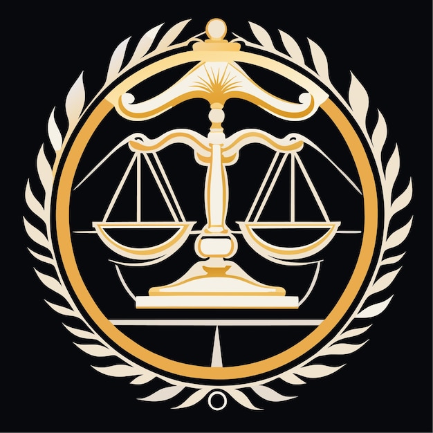L'égalité entre les sexes ou les échelles de la justice symbole de la loi ou l'échelle d'équilibre de la justice juridique ou l'icône de la justice