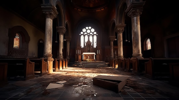 Une église au milieu de nulle part