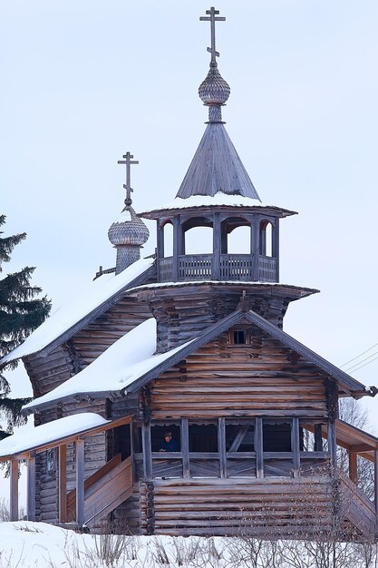 église en bois du canada / paysage en hiver neige canada, église historique chrétienne