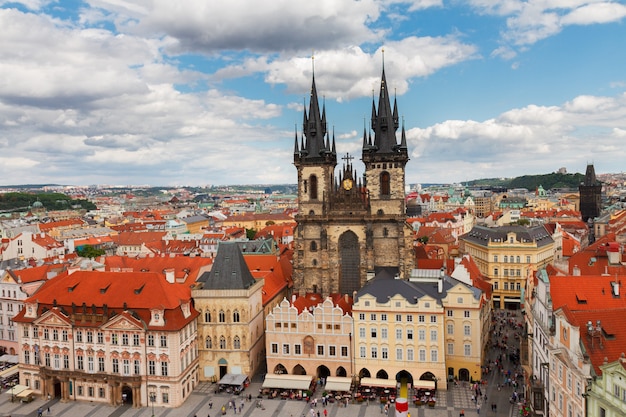 Église cathédrale de Tyn à la place du marché, Prague, République Tchèque