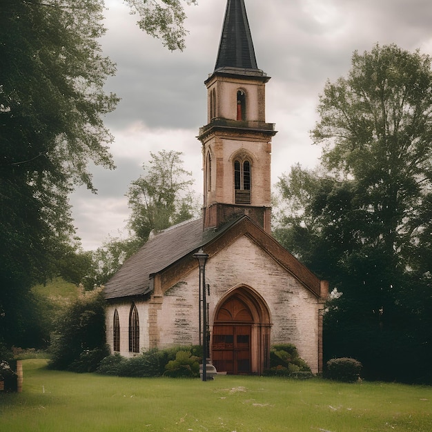 l'église dans la forêt