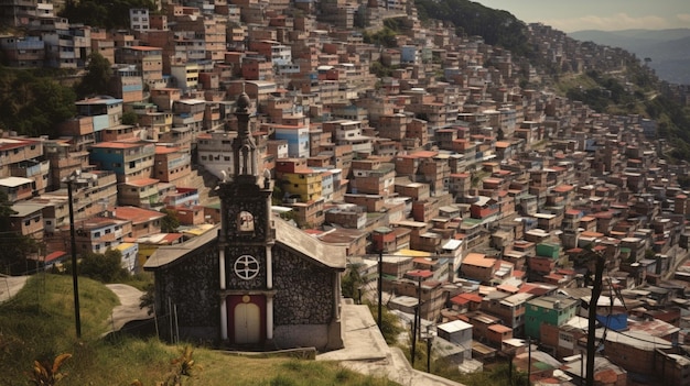 Une église dans la ville de rio de janeiro