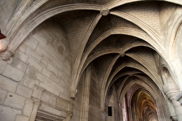 Photo Église gothique croix vault détail.