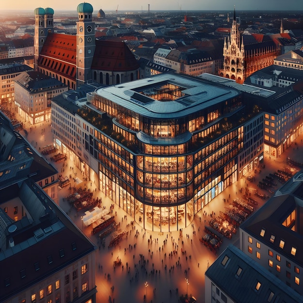 L'église lumineuse de Francfort, un joyau historique au milieu de l'horizon moderne