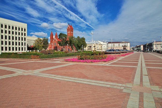 Photo l'église de minsk, en biélorussie