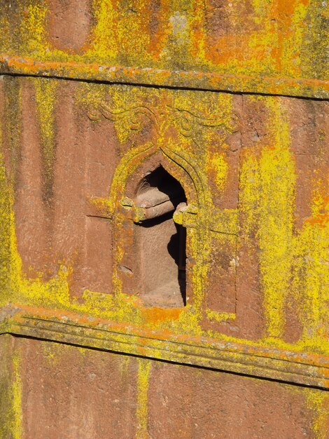 L'église orthodoxe monolithique dans la ville de Lalibela, Ethiopie