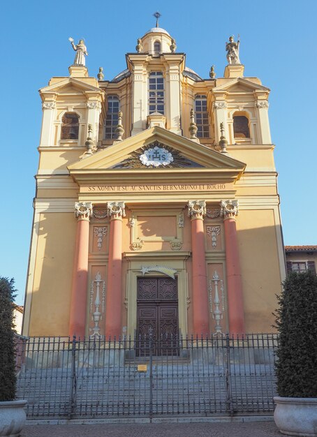 Photo Église de san bernardino signifiant st bernardin in chieri