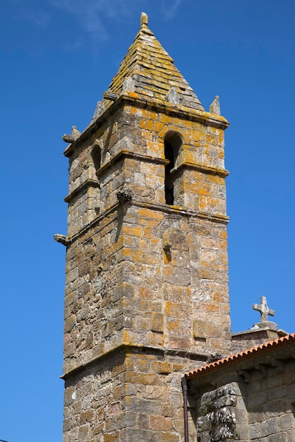 L'église Santa Maria Areas à Finisterre, Costa de la Muerte, Galice, Espagne