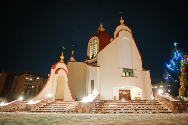 Photo Église de st petr le soir gelé