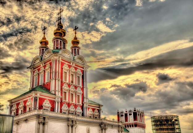 Photo Église de la transfiguration de la porte dans le couvent de novodévitchi à moscou