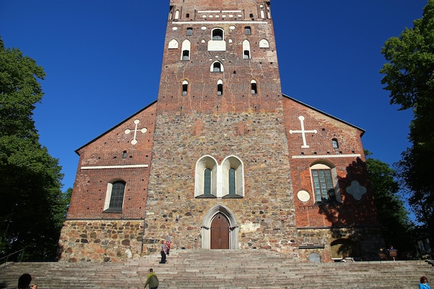 Photo l'église de turku en finlande