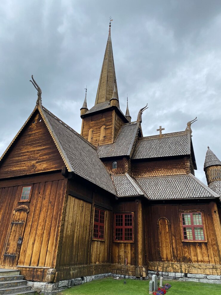 Photo église viking eglise norvege norvège