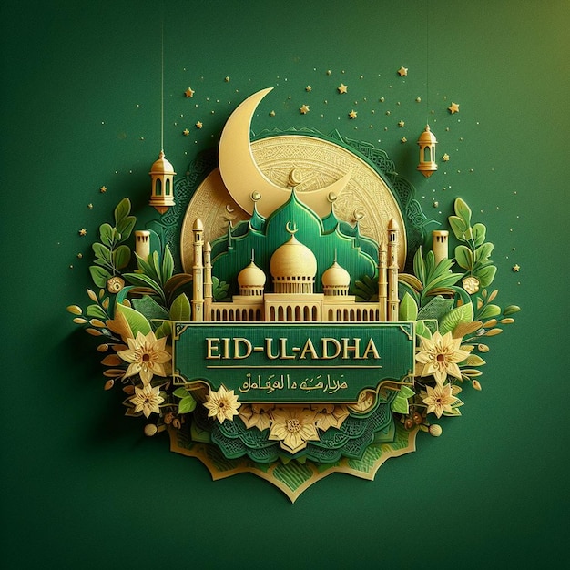 Eid Al Adha Mubarak est une fête religieuse musulmane.