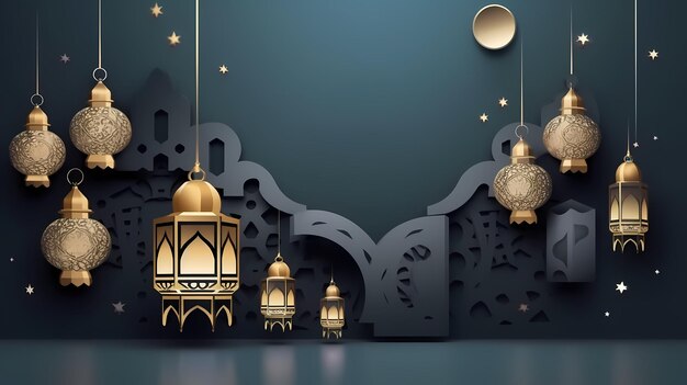 eid mubarak fond Design décoratif