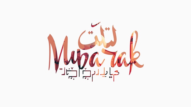 Eid Mubarak typographie 47 simple lowpoly mignon 3D de l'éid al adha Mubarak arrière-plan