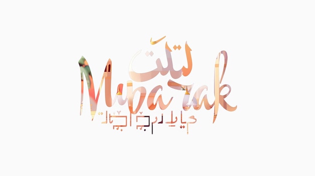 Photo eid mubarak typographie 47 simple lowpoly mignon 3d de l'éid al adha mubarak arrière-plan