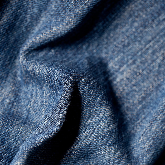 Ein macro eines Jeansstoff mit wellen. Erstellt im Studio avec une marque 5D III.