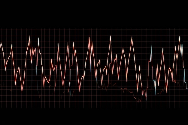 EKG minimaliste mettant l'accent sur la santé cardiaque