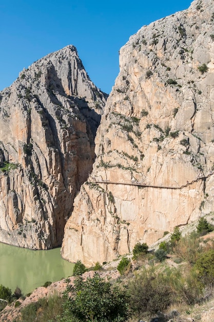'El Caminito del Rey' King's Little Path le sentier le plus dangereux du monde a rouvert en mai 2015 Ardales Malaga Espagne