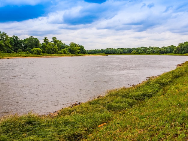 Elbe HDR à Dessau Allemagne