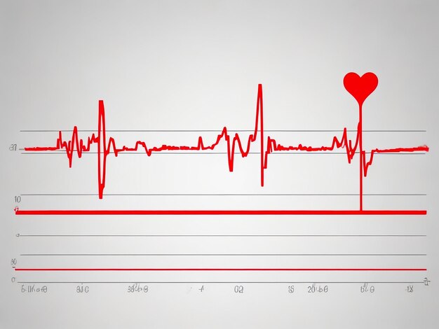 Electrocardiogramme du cœur humain