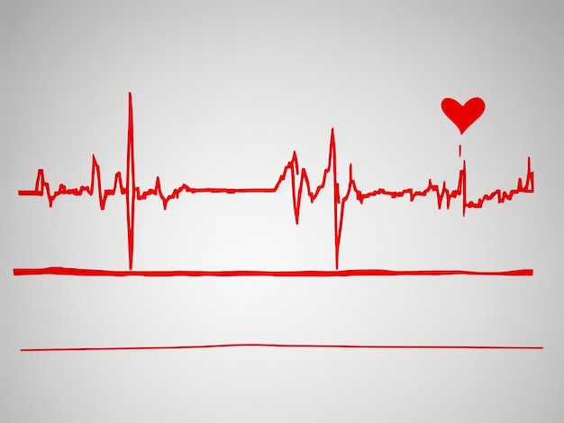 Photo electrocardiogramme du cœur humain