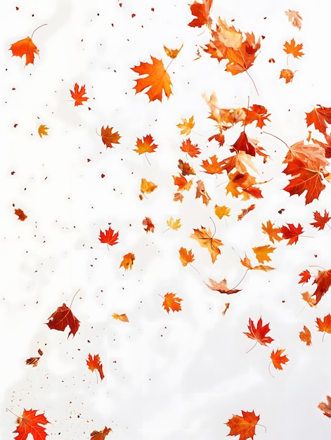 L'élégance de l'automne Capture les feuilles qui tombent de la saison dans des tons chauds