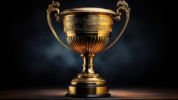 Une élégance captivante une coupe de trophée magnifique et gracieuse rayonnant de beauté et de prestige un symbole de réussite et d'excellence dans un design exquis et un attrait intemporel