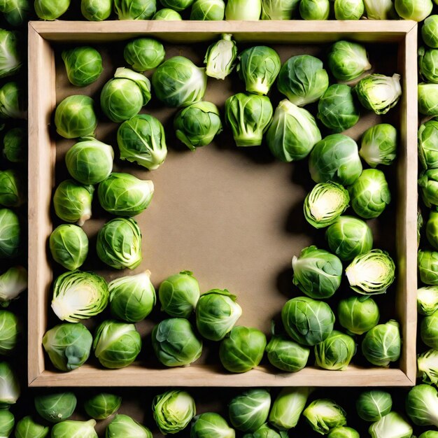 Photo l'élégance culinaire de la récolte des germes de bruxelles