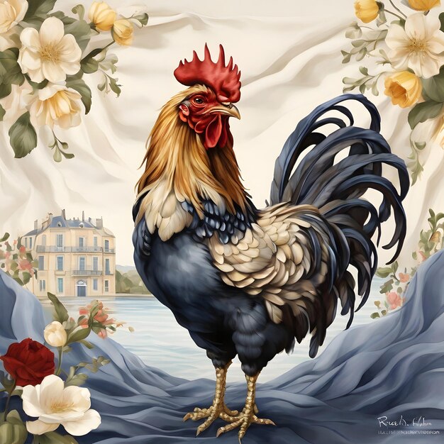 L'élégance du coq Un hommage visuel à la France