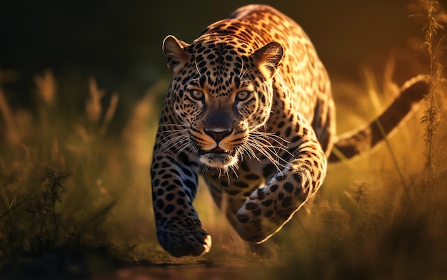 L'élégance du Jaguar dans l'action sauvage