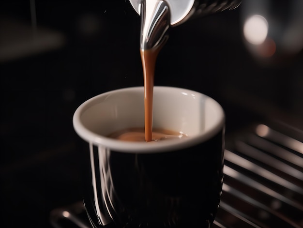 L'élégance enchanteresse de l'extraction d'espresso