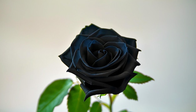 Élégance énigmatique Photo gratuite d'une rose noire Embrassez la beauté mystérieuse de la floraison rare de la nature