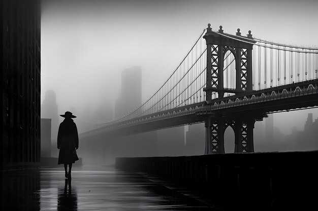 l'élégance et l'intemporalité des photographies en noir et blanc des portraits de paysages urbains monochromes