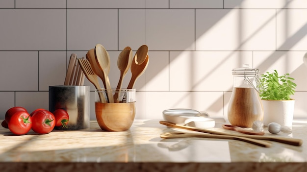 L'élégance intemporelle dans la cuisine Accents en bois Designs modernes et essentiels culinaires