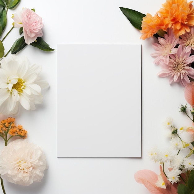 Une élégance minimaliste Une superbe mise en page photoréaliste d'un cahier blanc et de cartes de visite vierges