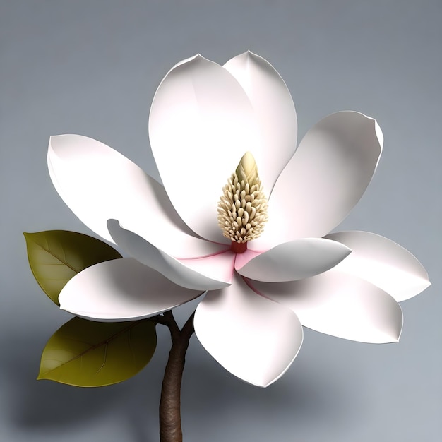 Photo elegant magnolia blossom vector illustration hd dans une étonnante résolution 4k
