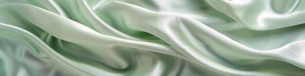 Elegant tissu de satin vert pastel comme fond ou bannière