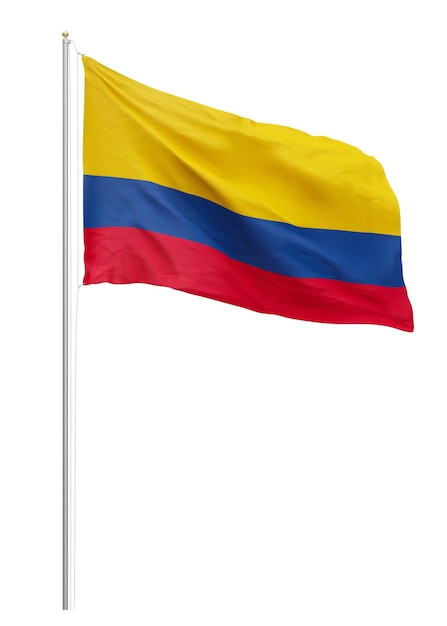 Élément de collage du drapeau colombien à fond transparent
