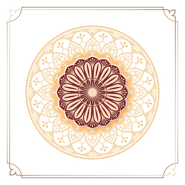 Élément de conception arabesque en crème transparent png